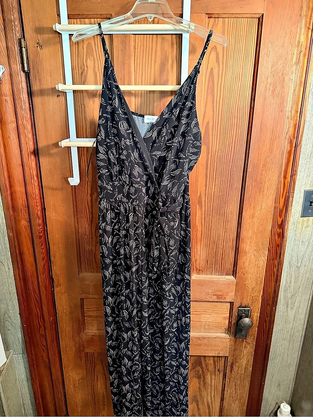 Karina Grimaldi Black Floral jumpsuit